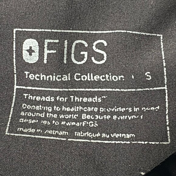 Figs Womens S Black Rafaella One Piece Cargo Jumpsuit Scrubs Medical Front Zip - Picture 4 of 9